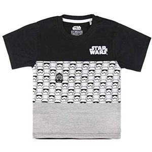 Cerdá Camiseta Manga Corta Premium Star Wars T-shirt voor jongens, zwart (Negro C02), 8 Jaar