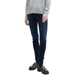 TOM TAILOR Denim Dames Jona Extra Skinny Jeans, 10136 - Dark Blue Denim, 25W x 32L