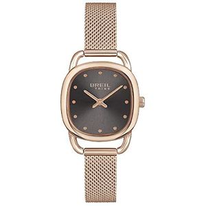 Breil Horloge Penelope Collectie Quartz uurwerk alleen tijd - 2h en gekleurde stalen armband voor vrouw, Roségoud, Een Maat, armband