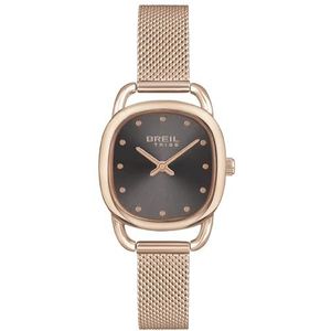 Breil Horloge Penelope Collectie Quartz uurwerk alleen tijd - 2h en gekleurde stalen armband voor vrouw, Roségoud, Een Maat, armband