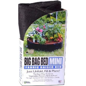 Smart Pots Big Bag Mini Stof Verhoogd Bed, 15 Gal, Zwart