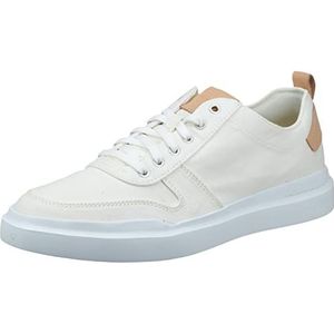 Cole Haan Gp RLY Canvs Crt SNK Herensneakers, ivory/Ch Natural, wit, 47.50 EU