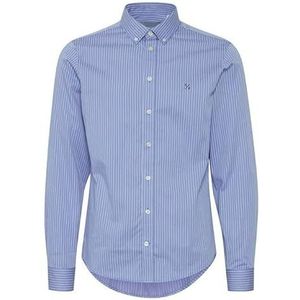 CASUAL FRIDAY Heren CFAnton LS BD gestreept overhemd hemd, 174030_Silver Lake Blue, M, 174030_silver Lake Blue, M