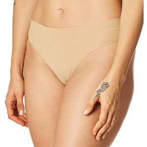 DKNY Dames Naadloze Litewear Solid Thong Slipje, gloed, XL