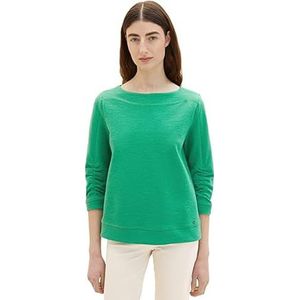 TOM TAILOR Dames Sweatshirt 1035341, 31032 - Vivid Leaf Green, XL