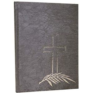 Pagna 30931-10 herdenkingsboek ""Kruis met palmwedel"" antraciet
