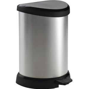 Curver Decobin Prullenbak - 15L - Metallic - Recycled Kunststof