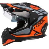 O'NEAL Enduro Helm Sierra R, Orange Schwarz Grau, M, 0818-0