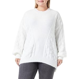 NAEMI Gebreide damestrui 11019568-NA01, wolwit, XL/XXL, wolwit, XL/XXL
