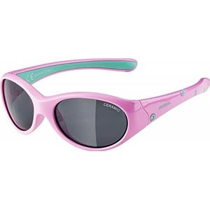 ALPINA FLEXXY GIRL - Flexibele en onbreekbare zonnebril met 100% UV-bescherming voor kinderen, rose-mint gloss, eenheidsmaat