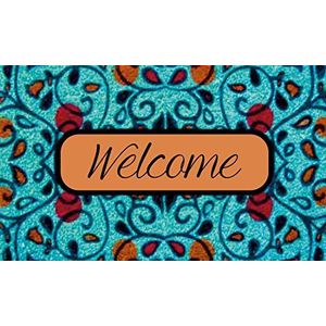 Gift Company deurmat Welcome Azzuro, kokos, 75 x 2 x 45 cm