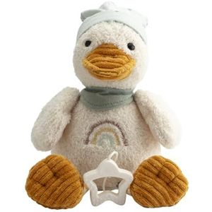 Sterntaler Muziekdoos medium eend Edda Lou, knuffeldier met slaaphulp voor jongens en meisjes, melodie Brahms wiegliedje
