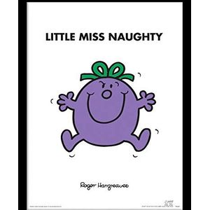 Mr Men & Little Miss Little Miss Naughty Ingelijst 30 x 40cm Print, Multi Kleur