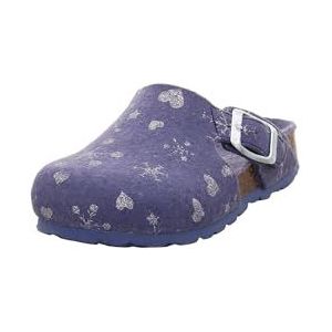Superfit Mädchen FUSSBETTPANTOFFEL Hausschuhe, blau 8020
