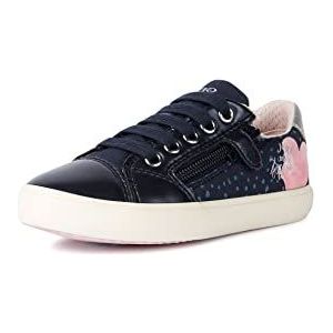 Geox J Gisli Girl Sneakers voor meisjes, Navy pink., 29 EU