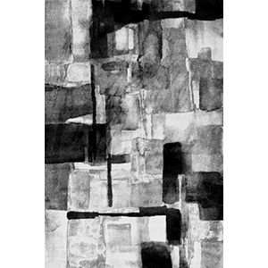 MANI TEXTILE - Tapijt met grijze voorkant, afmetingen: 80 x 150 cm