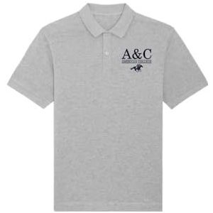 AMERICAN COLLEGE USA Poloshirt, grijs, 14 jaar, casual, Grijs, 14 Jaar