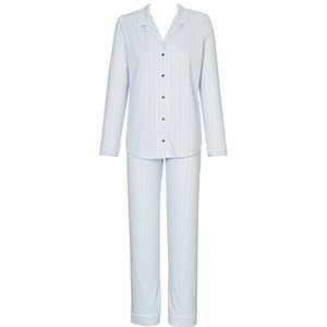 Calida Sweet Dreams Tweedelige pyjama voor dames, van katoen met zachte grip, Peacoat Blue., 40/42