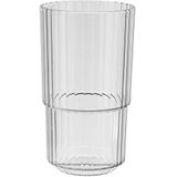 APS Drinkbeker LINEA, hoogwaardig Tritan, kunststof drinkglas met 0,5 liter, BPA-vrij, stapelbaar, onbreekbaar herbruikbaar en vaatwasmachinebestendig, 500 ml, crystal clear