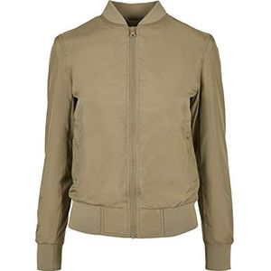 Urban Classics Dames Light Bomber Jacket Dames, Kaki, 3XL grote maten