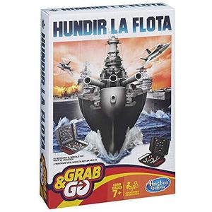 Hasbro Gaming – Sink The Fleet, Travel Game (B09951750) [mag niet in het Engels zijn] Spaans/Portugese versie veelkleurig