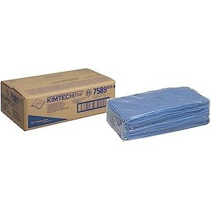 KIMTECH* microvezeldoeken voor oppervlaktevoorbereiding 7589 – 1 verpakking met 25 blauwe doekjes