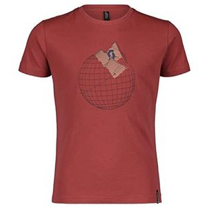 Scott JRS 10 Casual SS T-shirt, rood, 140 unisex kinderen, Rood