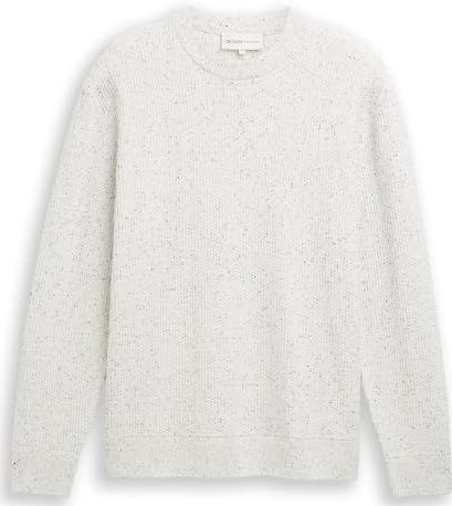 TOM TAILOR Denim heren trui, 36975 - Offwhite Multicolor Neps, XL