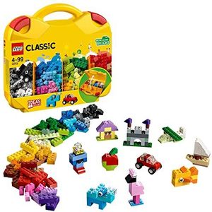 LEGO 10713 Classic Creatieve Koffer, Speelgoed Opbergbox, Leuke Kleurrijke Bouwstenen, Creatief Speelgoed voor Kinderen