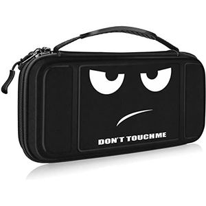 Fintie Carry Case voor Nintendo Switch/Switch Oled - [Schokbestendig] Harde Hoes Beschermhoes Draagbare tas met 10 kaartsleuven binnenzak voor Switch Console Joy-Con accessoires, Dont Touch