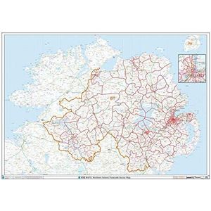 Postcode Sector Map - (S14) - Noord-Ierland - Wall Map-Paper