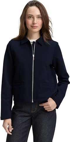 Tom Tailor - Blazerjack - Katoenmix - Regular Fit - Effen - Platte Kraag