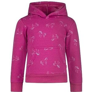 SALT AND PEPPER Meisjes Meisjes Thermo Hoodiehorseaop capuchontrui, cranberry, 92/98 cm