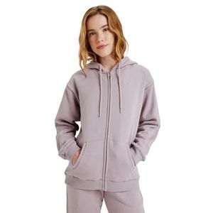 Roxy - Surf Stoked - Zipped Brushed Trui - Purper - Met Capuchon