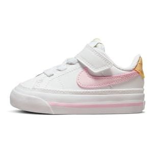 Nike Jongens Court Legacy Sneakers, White Pink Foam Sesame Honeydew, 23.5 EU