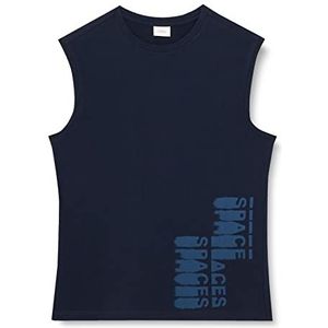 s.Oliver Junior Boy's T-shirt, mouwloos, blauw, 128/134, blauw, 128/134 cm