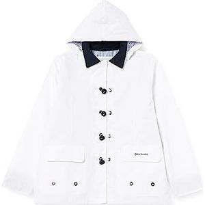 Bermudes New Baltimore waterdichte jas met ritssluiting voor, wit, XL, Wit., XL