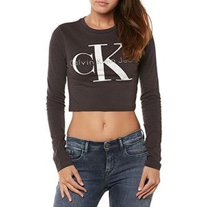 Calvin Klein Jeans Damesshirt met lange, grijs (geest), XS
