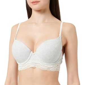 women'secret Gorgeous Push Up BH, katoen, grijs, Grijs, 95B