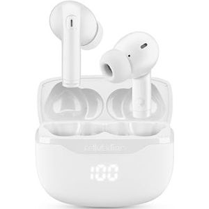 cellularline KEY in-ear hoofdtelefoon, True Wireless, 16 uur speeltijd, led-display, hoes, double master, touch-bediening, USB-C-opladen, zakformaat, zwart