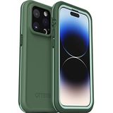 OtterBox Fre-hoes voor iPhone 14 Pro voor MagSafe, waterdicht (IP68), schokbestendig, vuilbestendig, gestroomlijnd en dun met ingebouwde schermbeschermer, 5x getest volgens militaire standaard, Groen