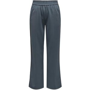ONLY - ONLWARM - Broek - Donkergrijs / Zwart / Wit - Wide Leg - High Waist