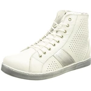 Andrea Conti dames boot mode-laarzen, wit, zilver, 40 EU