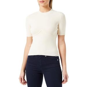 HUGO Sriangler Knitted_Sweater voor dames, Lichtbeige 272, M