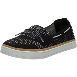 Skechers Modern Comfort Women's Women's Coastal-Drive Boat Shoe, Black, 9