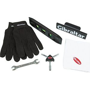 Gibraltar accessoires drums - rek accessoireset - waterpas, schroefsleutel, trommelsleuteltool, handschoenen, handdoek, clip-on logo, RF-TKIT