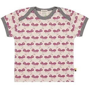 loud + proud Uniseks babymierenprint, GOTS-gecertificeerd T-shirt, grape, 86/92 cm