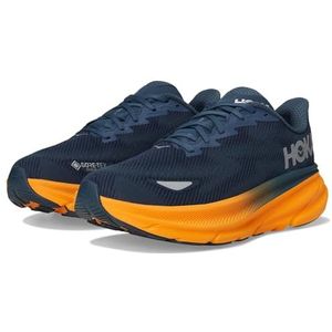 HOKA One One Clifton 9 GTX herensneakers, maat 48, Stormy Skies/Orange Zest, 48 EU