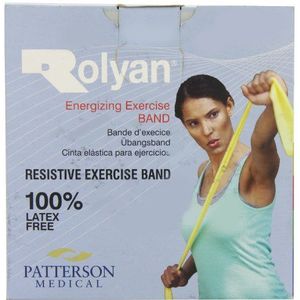 Rolyan Energizing oefenbanden latexvrij, 50 m, zwart, extra heavy, elastiek voor bovenlichaam, onderlichaam en core-oefening, fysiotherapie, pilates, startworkouts & rehab, fitnessband