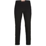 Chino Broek - Hoge Taille - Enkellengte - Zwart - 93% Polyester, 7% Elastaan
